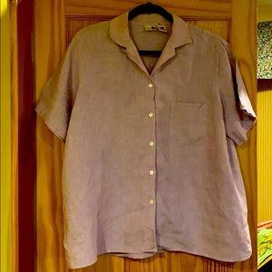 L. L. Bean linen camp shirt 1X